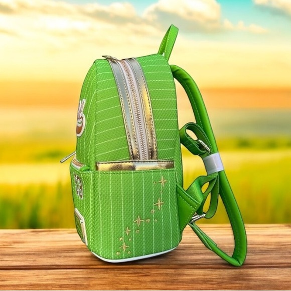Loungefly Disney Team Tinker Bell Jersey Mini Backpack NWT main image 2